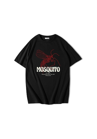 Brz Collection Oversize Red Mosquito T-shirt-siyah Siyah