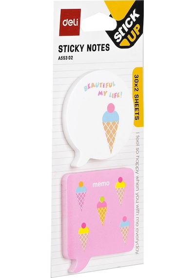 Deli Sticky Notes Yapışkanlı Not Kağıdı 30x2 A55302