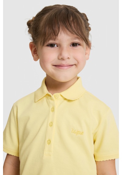 U.s. Polo Assn. Kız Çocuk Açık Sarı Tişört Basic 50328218-vr004 Acık Sarı