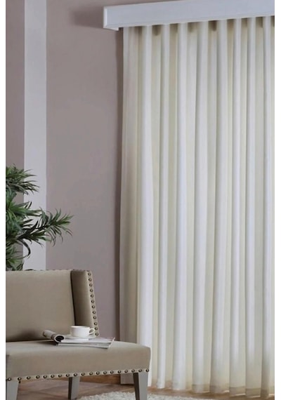 Lisse Home Saten Güneşlik Perde 270 x 190 CM Ekru