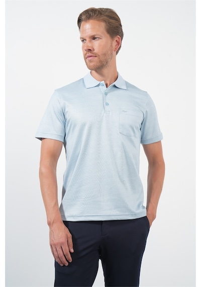 Mavi-beyaz Kendinden Desenli Polo Yaka Kısa Kol Cepli Comfort Fit Pamuklu Tişört 1011260152 Mavi - Beyaz Mavi-beyaz Kendinden Desenli Polo Yaka Kısa Kol Cepli Comfort Fit Pamuklu Tişört 1011260152 Mavi - Beyaz