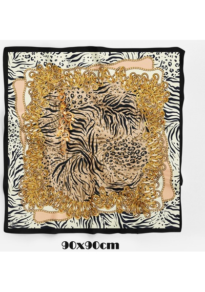 Amber Flow Desen 90x90cm Eşarp/fular Çok Renkli