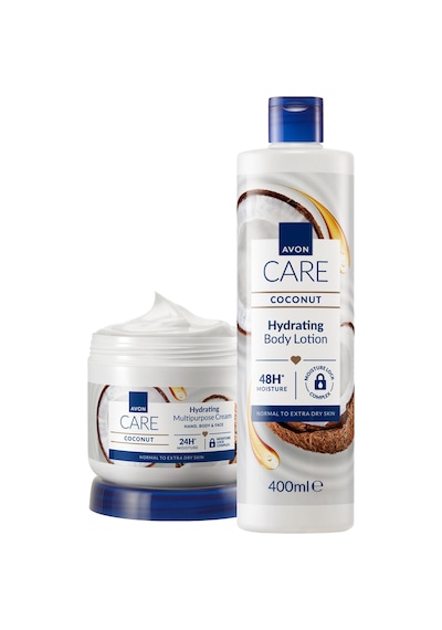 Avon Hindistan Cevizi Yağı İçeren Yüz, El Ve Vücut İçin Çok Amaçlı Krem Ve Vücut Losyonu Paketi