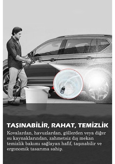 Thomax Şarjlı Ve Yüksek Basınçlı Oto Yıkama Ve Sulama Tabancası Thomax Şarjlı Ve Yüksek Basınçlı Oto Yıkama Ve Sulama Tabancası