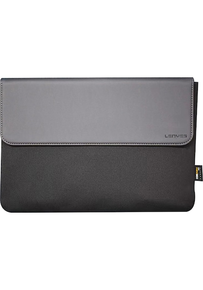 Lenyes Lb503 Darbe Emici Su Geçirmez Pu Cordura Kumaş 13-14 İnç Laptop Çantası Siyah Siyah