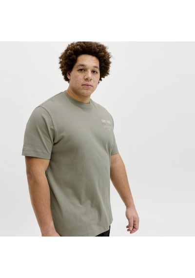 Jack & Jones Büyük Beden Baskili Wide Fit Tisört - Urban - 12279891 Çok Renkli