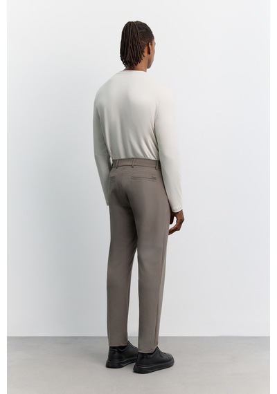 Avva Erkek Vizon Yanı Lastikli Kırışmaz Hızlı Kuruyan Teknik Kumaş Slim Fit Pantolon A62y3077