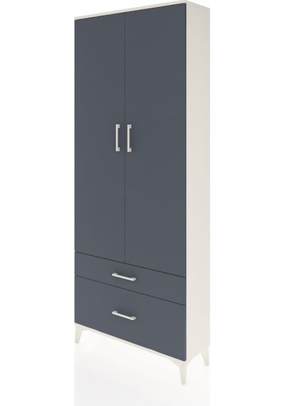 Arges Dolap 2 Raflı 2 Çekmeceli Tek Askılı 88x30x221 Aytaşı-a... Aytaşı