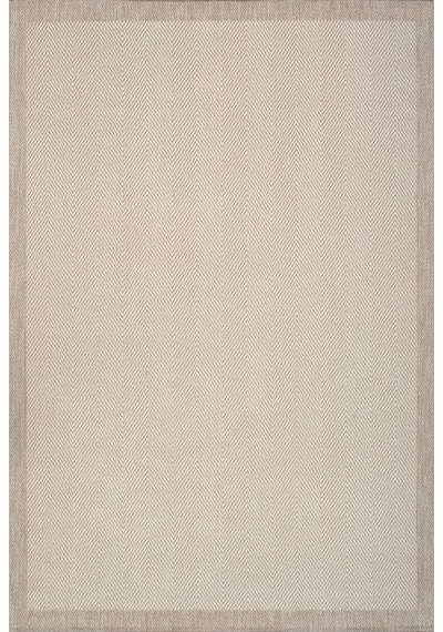 Leiva Home 6633 Krem Bej Bordür Çerçeveli Sisal Leke Tutmaz Makinede Yıkanabilir Kaymaz Halı