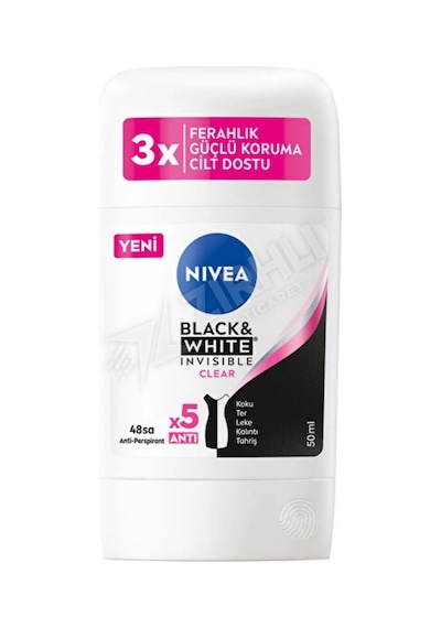 5 Adet Nivea Stıck Kadın Invisible B&w Clear 50ml