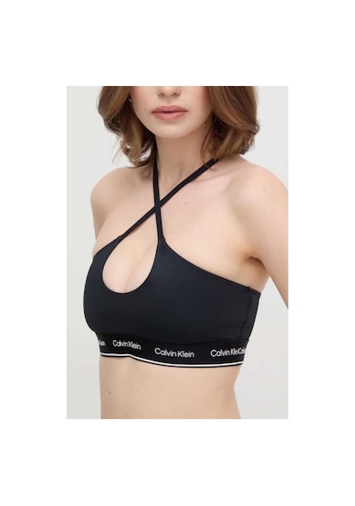 Calvin Klein Halter Bralette, Beh Siyah Kadın Bikini Üstü
