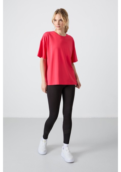 Tommy Life Rose Penye Modal Yumuşak Tuşeli Oversize Fit Basic Kadın T-shirt- 97285 Rose Tommy Life Rose Penye Modal Yumuşak Tuşeli Oversize Fit Basic Kadın T-shirt- 97285 Rose