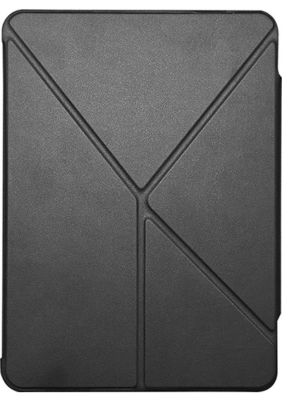 Apple Uyumlu iPad  Pro 11 2024 Raptic Airbagli Arkası Şeffaf Katlanabilir Standlı Kılıf Clear Folio Siyah