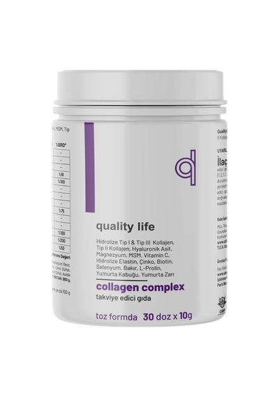 Tr Collagen Complex Saf Toz 300 Gr Tip1 Tip2 Tip3 Tip5 Tip10 Hidrolize Kolajen Peptit Magnezyum