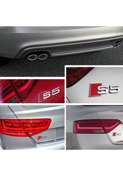 Audi S3 S4 S5 S6 S8 Metal Logo Arka Bagaj Arma Amblem