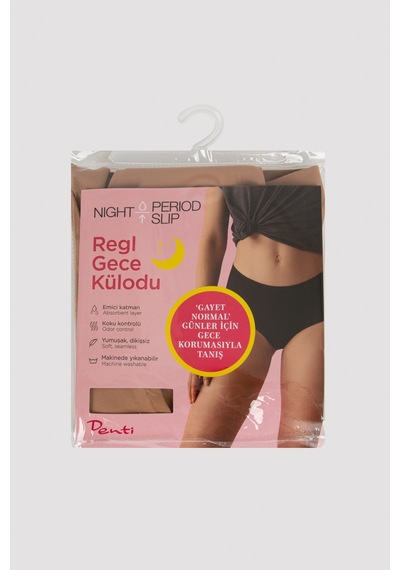 Penti Ten Rengi Yüksek Bel Regl Gece Külodu