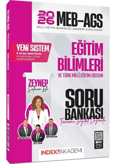 Yeni Ags Sistemi - İndeks Akademi 2026 Meb-ags Eğitim Bilimleri Ve Türk Milli Eğitim Sistemi Soru Bankası Çözümlü - Zeynep Salman İçli İndeks Akademi Yayıncılık Yeni Ags Sistemi - İndeks Akademi 2026 Meb-ags Eğitim Bilimleri Ve Türk Milli Eğitim Sistemi Soru Bankası Çözümlü - Zeynep Salman İçli İndeks Akademi Yayıncılık