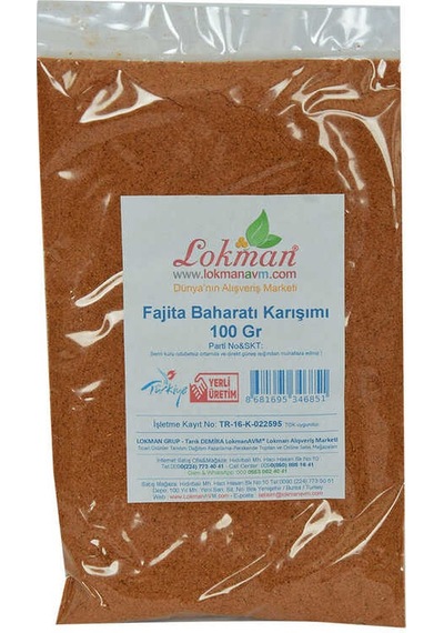 Fajita Baharatı Karışımı 100 Gr Paket