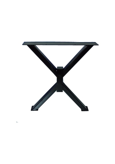 2 Adt Metal X Çapraz Ayak Ahşap Kütük Masif Orta Sehpa Ayağı 45Cm