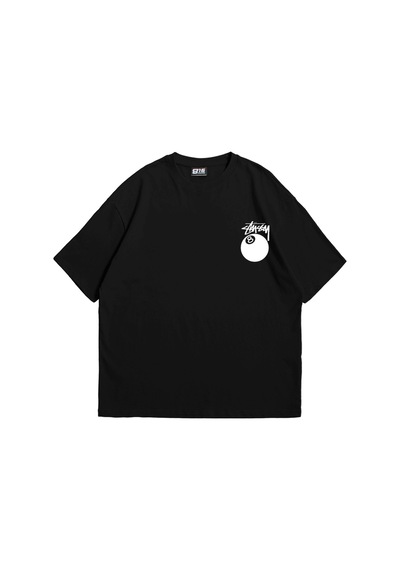 Startmore Sts. Eight Baskılı Oversize Unisex Beyaz Siyah