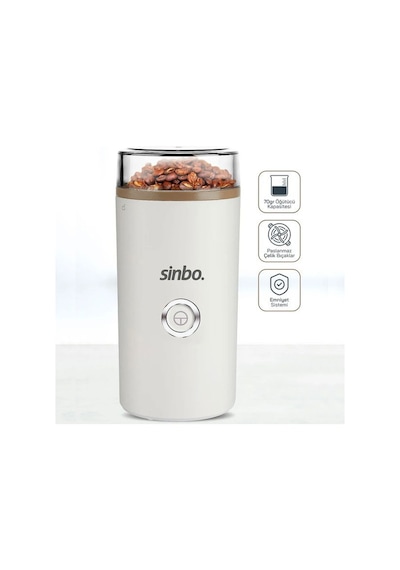 Sinbo Scm-2980 Kahve Baharat Öğütücü - Beyaz Beyaz