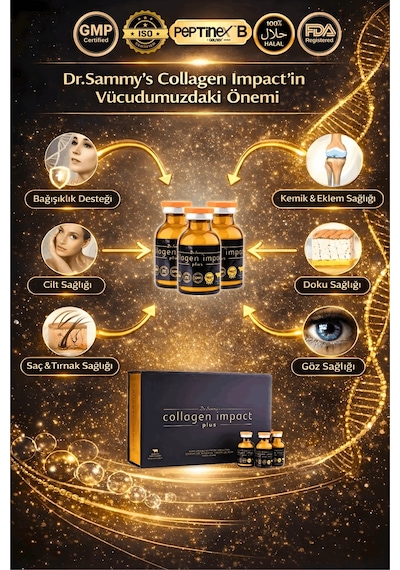 Dr. Sammy's Collagen Impact Plus Hidrolize Sığır Kolajeni 30 Shot
