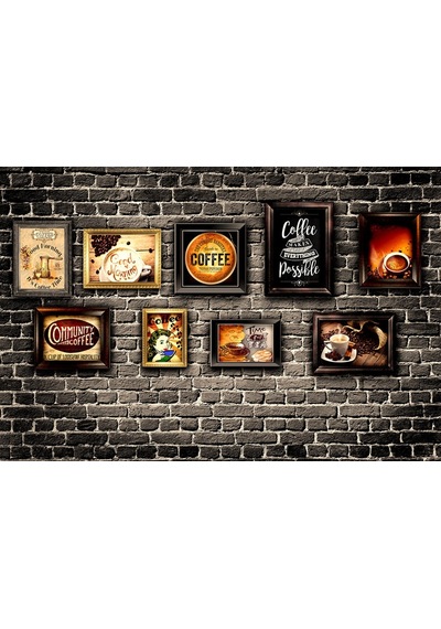 Coffee - Kafe İçin 3 Boyutlu Özel Tasarım Duvar Kağıdı (397456585)