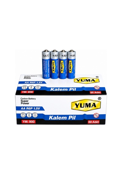 Aa R6p 1.5v Carbon Super Power 60 Lı Paket İnce Kalem Pil