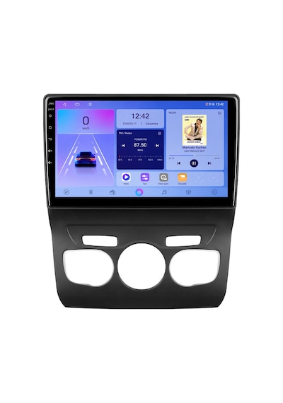 Citroen C4 2011-2016 Android Multimedya Carplay Android Auto Navigasyon 10gb Ram 256gb Pro 10"