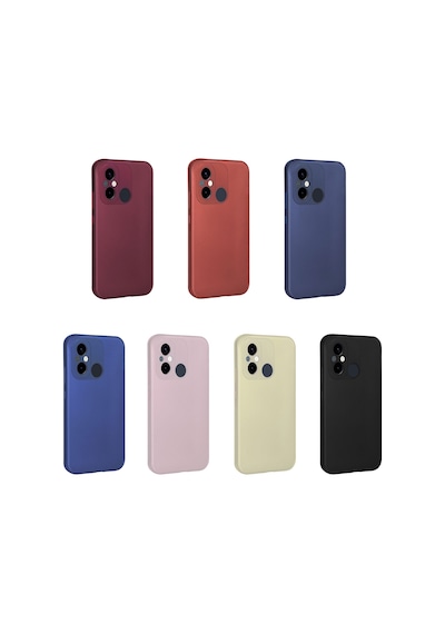 Xiaomi Redmi 12c Kılıf Zore Premier Silikon Kapak Kırmızı