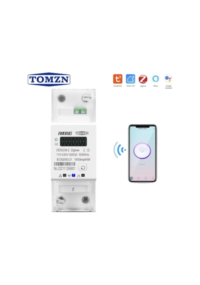 Tomzn Hiking Voltaj Akım Koruma Rölesi 65A Zigbee Yüksek Alçak Gerilim Akım Koruyucu Röle