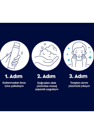 Nivea Deep Dimension Tıraş Köpüğü 200 Ml X 3 Adet