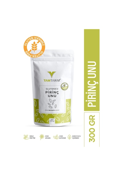 Tam Tarım Glutensiz Pirinç Unu 300 G