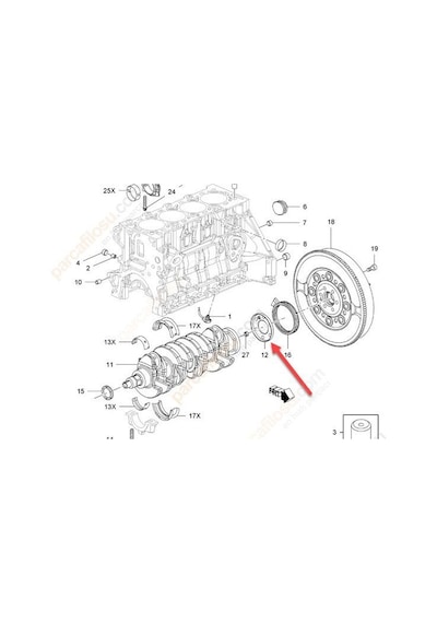 Opel Zafira Grank Sensör 2005-2008 55574780 55555803 1.6