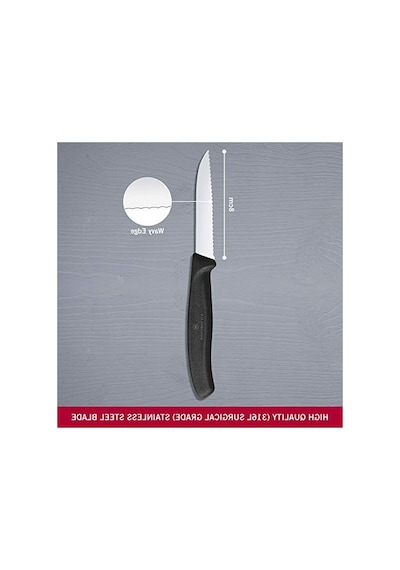 Tırtıklı Soyma Bıçağı - 8cm, Dayanıklı Ve Kullanışlı Tasarım 005 Sarı