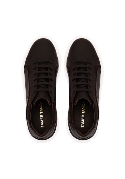 Tamer Tanca Erkek Hakiki Deri Kahverengi Sneakers & Spor Ayakkabı 1237 277 Erk Ayk Sk26-27 Kahve Met