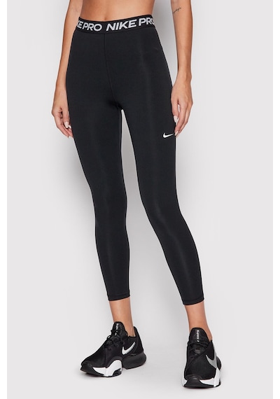 Nike Pro 365 Mid-rise Crop Training Legging Tight Fit Toparlayıcı Siyah Tayt Siyah