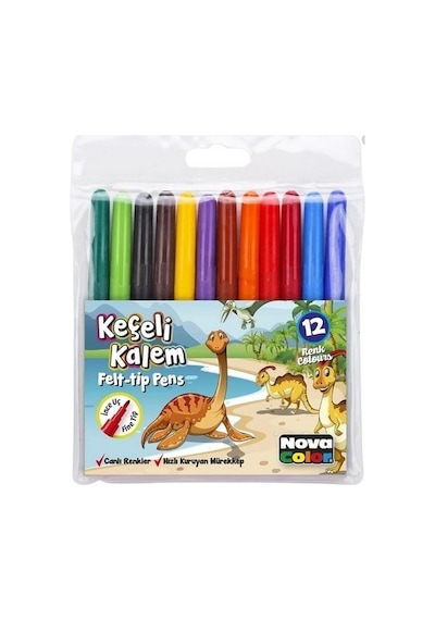 Nova Color Keçeli Kalem 12'li