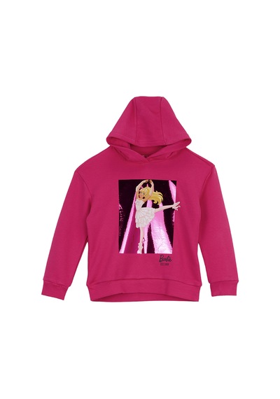 Barbie Fuşya Kız Çocuk Baskılı Relaxed Sweatshirt Brb6wg-swt6623