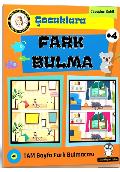 Çocuklara Fark Bulma Kitabı Tam Sayfa