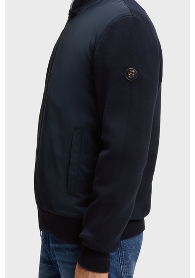 Boss Regular Fit Kolej Yaka Fermuarlı Hırka Erkek Hırka 50565508 404 Lacivert