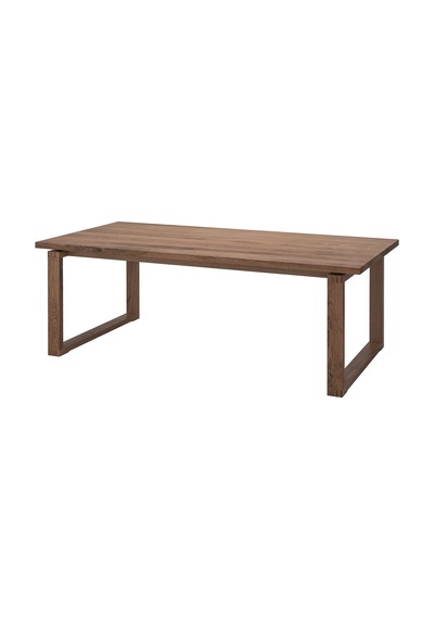 Yemek Masası, Meşe Kaplama-kahverengi, 6-8 Kişilik, 220x100 Cm Yemek Masası, Meşe Kaplama-kahverengi, 6-8 Kişilik, 220x100 Cm