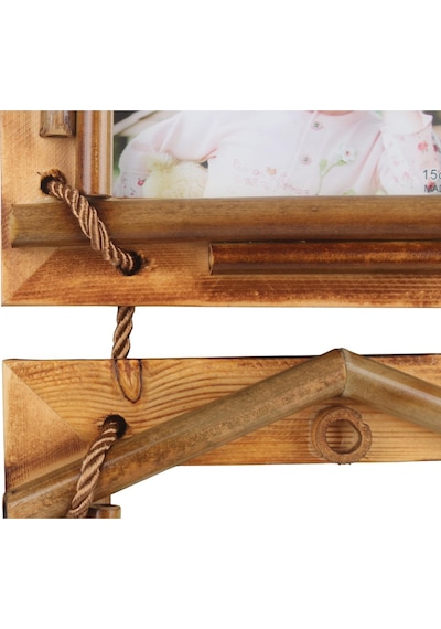 El Yapımı Doğal Ahşap 3 Lü Bambu Bamboo Fotoğraf Çerçevesi Dekoratif Ev Ofis Hediyesi Duvar Süsü - 8