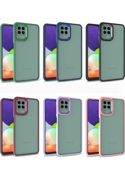 Samsung Galaxy Uyumlu A22 4G Kılıf Zore Flora Kapak