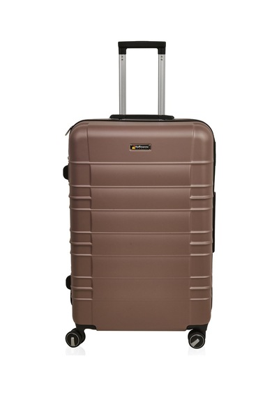 Hoffmannss Travel Star Büyük Boy Abs Valiz - Platin - 76x52x30 Cm Çok Renkli