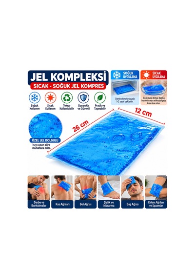Jel Kompres - Sıcak Ve Soğuk Kullanım - Buz Termojel