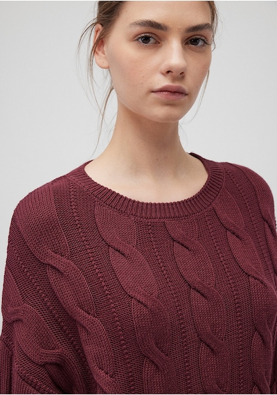 Mavi - Bisiklet Yaka Bordo Kazak 1710477-70415 Bordo