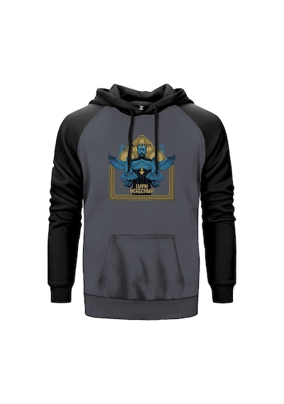 Batushka Blue Gri Renk Reglan Kol Sweatshirt Gri