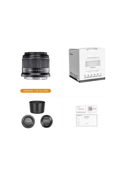 Yongnuo 50mm F/1.8Z DA DSM APS-C Nikon Z Mount Uyumlu Otofokus Prime Lens