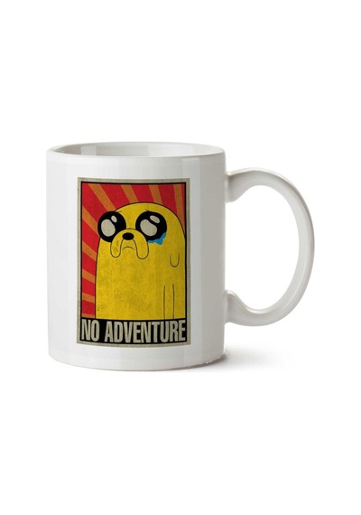 Adventure Time No Adventure Soviet İki Tarafı Baskılı Kupa Bardak Çok Renkli